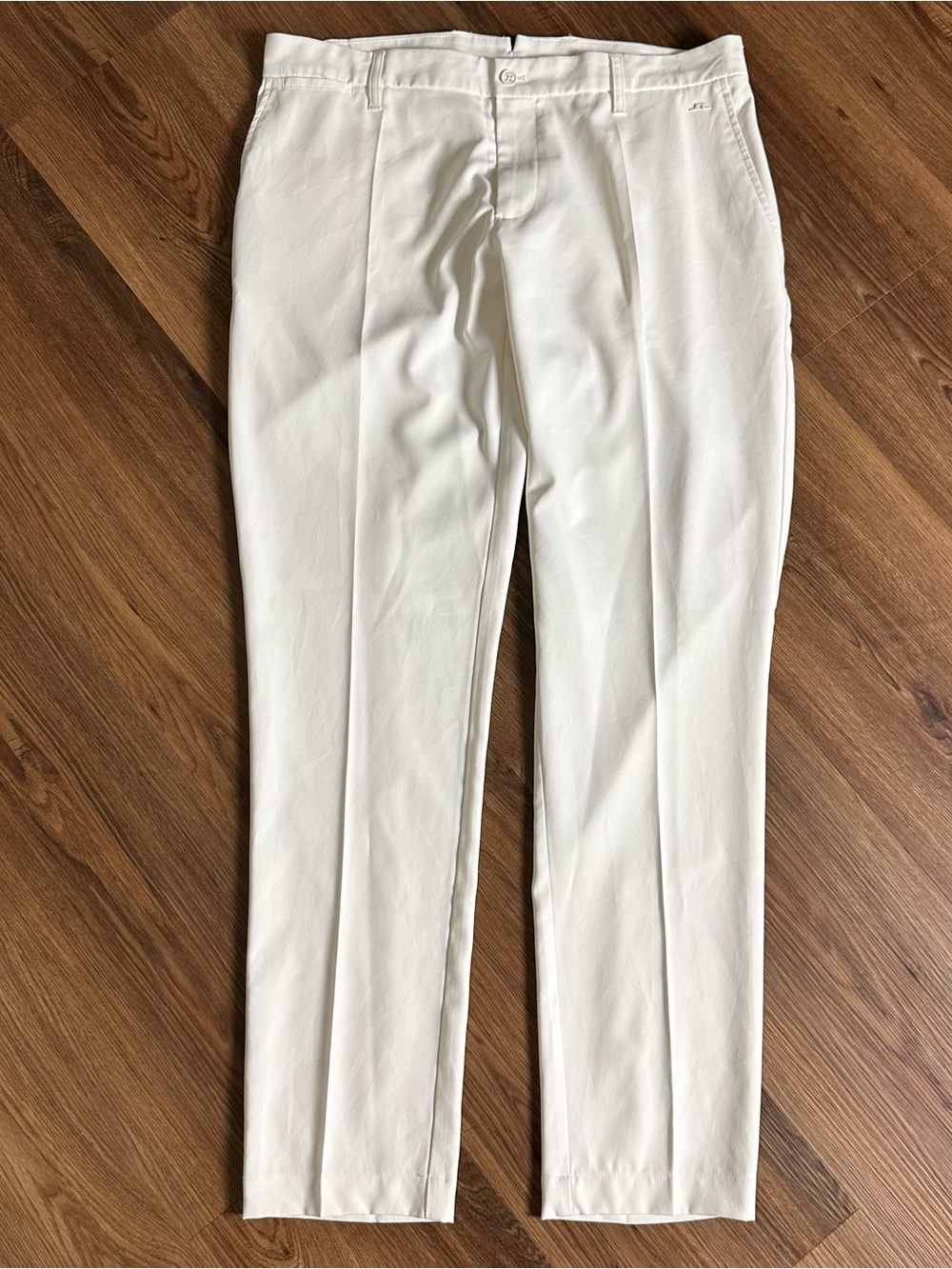 J. Lindeberg Mens Elliot Golf Pants 38x34 White Athleisure Stretch Active EUC